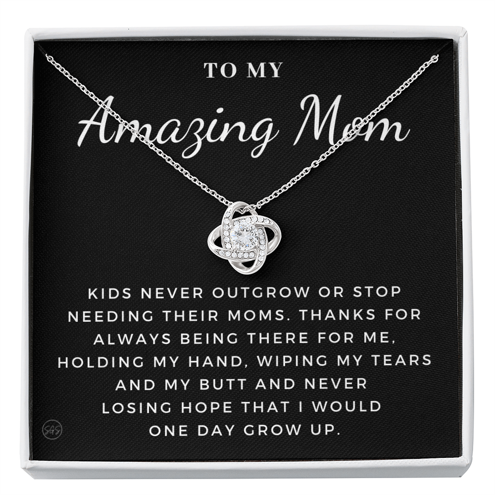 Gift for Mom | For An Incredible Mom, Mother's Day Necklace, From Daughter, Gift for New Mom, Pregnant Sister Gift, Christmas Gift 1112dKA