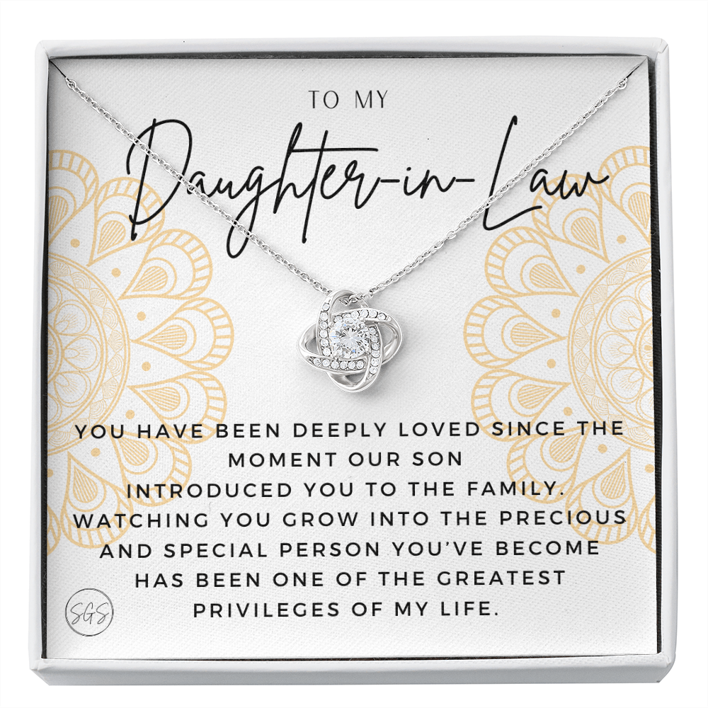Daughter in Law Gift | Future DIL, Bonus Daughter, From Mother in Law, Father in Law, In Laws, For the Bride, Son's Wife, Fiance 1012DILfKA