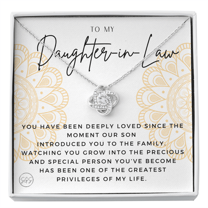 Daughter in Law Gift | Future DIL, Bonus Daughter, From Mother in Law, Father in Law, In Laws, For the Bride, Son's Wife, Fiance 1012DILfKA