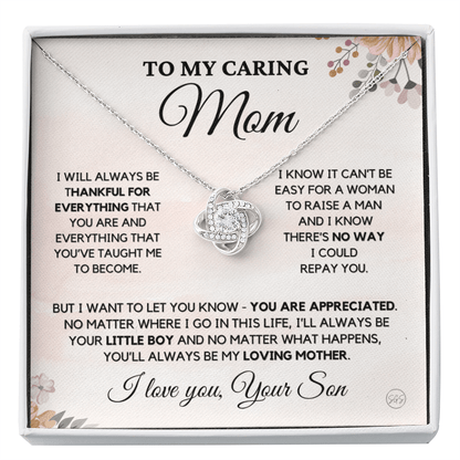 Mom - My Mom Forever - Necklace | Gift for Mother's Day, Gift for Mom From Son, Mother & Son, I'll Always Be Your Little Boy 3K