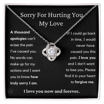 [Almost Gone] Sorry My Love - Forever Love Necklace #0033 | Apology Necklace for Wife, I'm Sorry Gift for Girlfriend, Please Forgive Me Gift