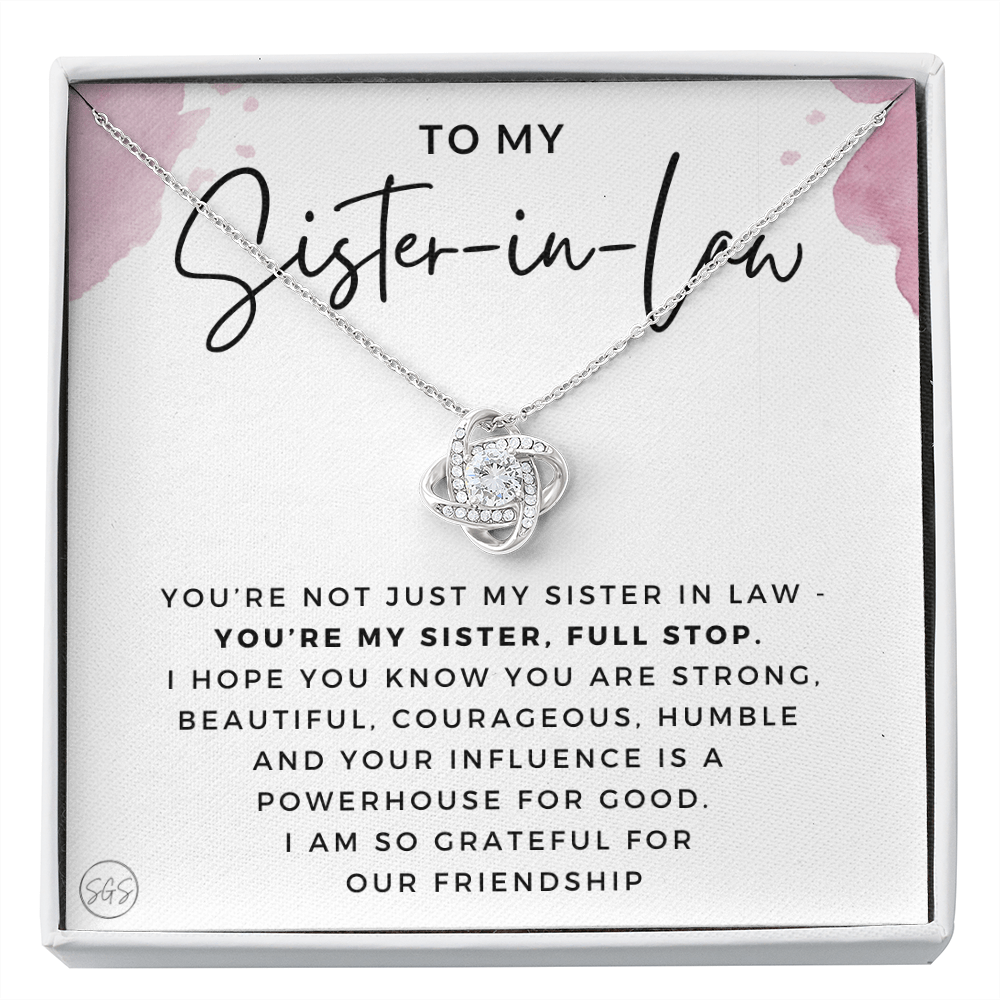 Sister-in-Law Gifts | Husband's Sister, Wife's Sister, Christmas Gift for Sister in Law, Birthday, Wedding, Future Sister Necklace 1103bKA