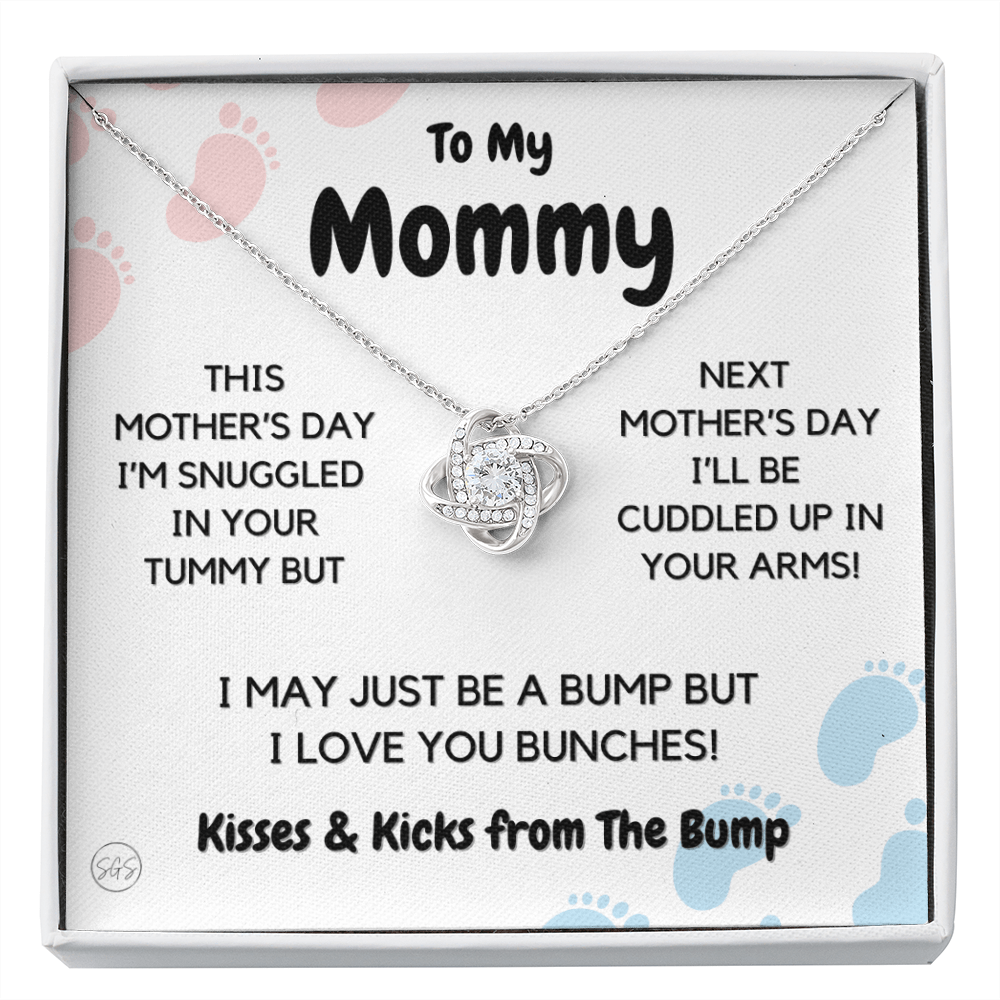 Baby to Mom Gift | Mother's Day Present from the Baby Bump, Mommy To Be Necklace, Gift for Expecting Mom From Baby Boy or Girl, New Mom MD1K