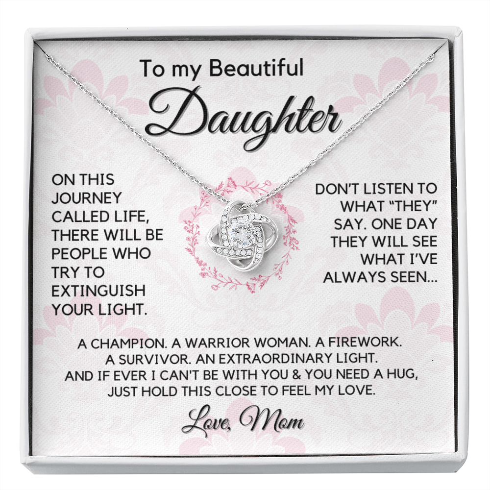 Gift for Daughter From Mom | My Beautiful Girl, Birthday, Graduation, Christmas Present, From Mother, Stepmom, Gift for Teen Girl, Adult Daughter, Adult Baptism, Confirmation, Mother's Day 1118-11K