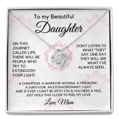 Gift for Daughter From Mom | My Beautiful Girl, Birthday, Graduation, Christmas Present, From Mother, Stepmom, Gift for Teen Girl, Adult Daughter, Adult Baptism, Confirmation, Mother's Day 1118-11K