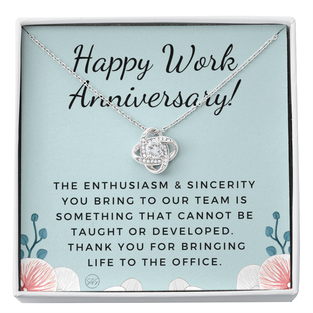 Happy Work Anniv. - Gift from Boss, Hustle, Congrats, Thank You Gift, Employee Appreciation, Job Anniversary, Small Business Gifts, Years of Service, Blue
