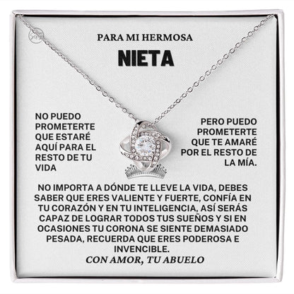 Regalo de Nieta, Granddaughter Gift | En Español, From Grandpa, Necklace from Grandpa, Del Abuelo, Birthday, Graduation, Teen Girl 2