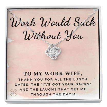 Work Wife Gift | Best Friend at the Office, Christmas, Favorite Co-Worker, Work, Job Anniversary, Employee, Boss, Small Business, Thank You, Bestie Funny 1029wdKA