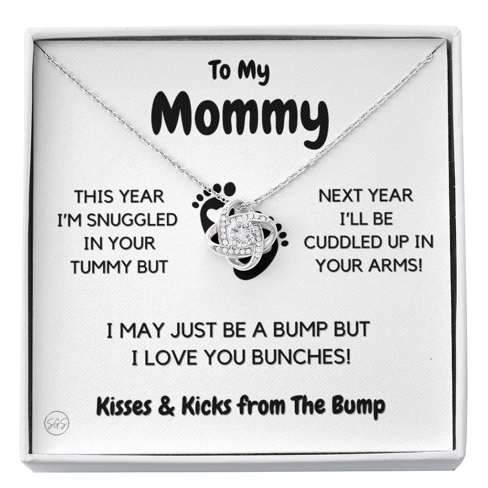 Baby to Mom Gift | Mother's Day Present from the Baby Bump, Mommy To Be Necklace, Gift for Expecting Mom From Baby Boy or Girl, New Mom 03K