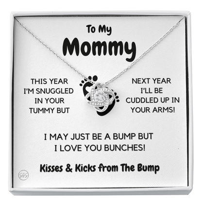 Baby to Mom Gift | Mother's Day Present from the Baby Bump, Mommy To Be Necklace, Gift for Expecting Mom From Baby Boy or Girl, New Mom 03K