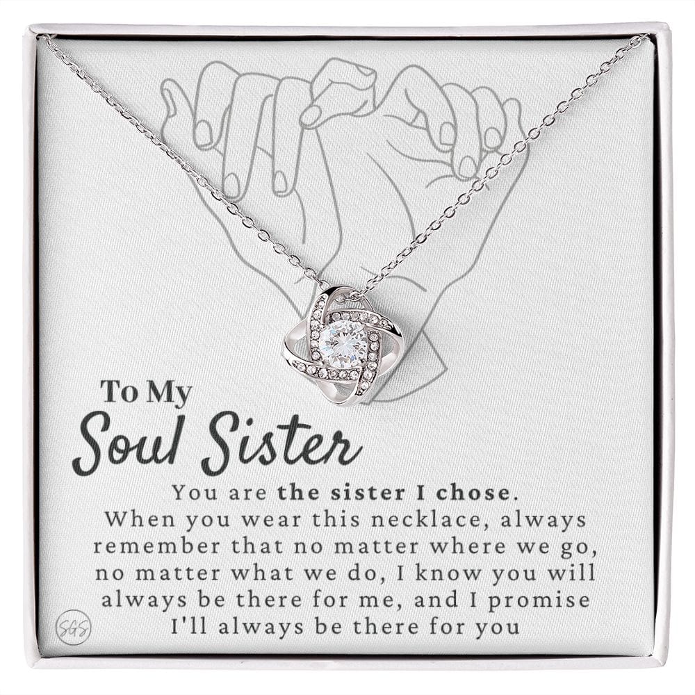 Best Friend Gift | Soul Sister, BFF Necklace, Unbiological Sister, Christmas Gift for Her, Small Long Distance Gifts, Female Best Friend 3