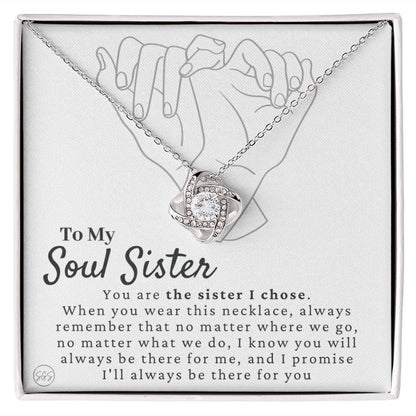 Best Friend Gift | Soul Sister, BFF Necklace, Unbiological Sister, Christmas Gift for Her, Small Long Distance Gifts, Female Best Friend 3