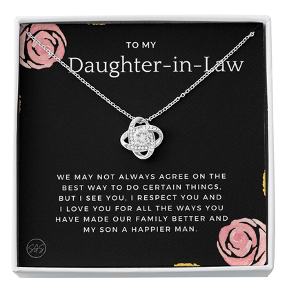 Daughter in Law Gift | Future DIL, Bonus Daughter, From Mother in Law, Father in Law, In Laws, For the Bride, Son's Wife, Fiance 1012DILeKA