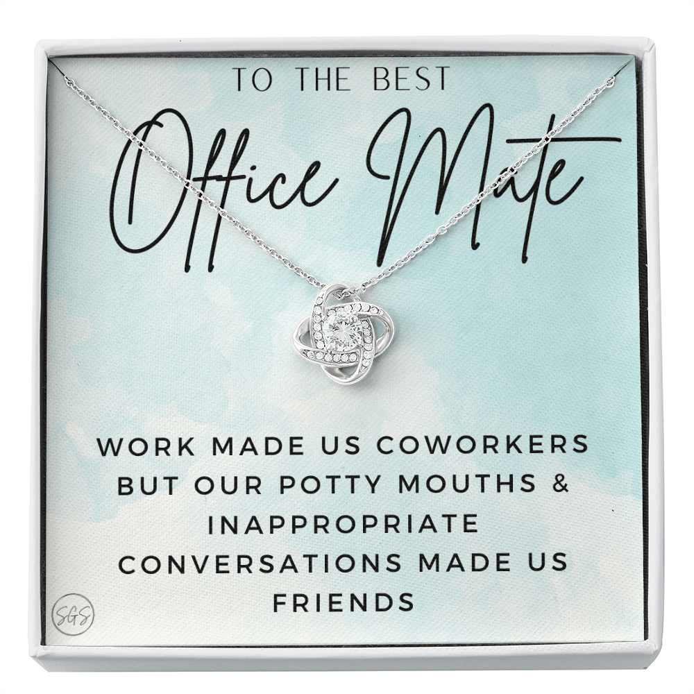 Office Mate Gift | Work Made Us Coworkers but Our Potty Mouths Made Us Friends, Office Bestie, Funny Christmas Gift, Cubicle 1111ombKA