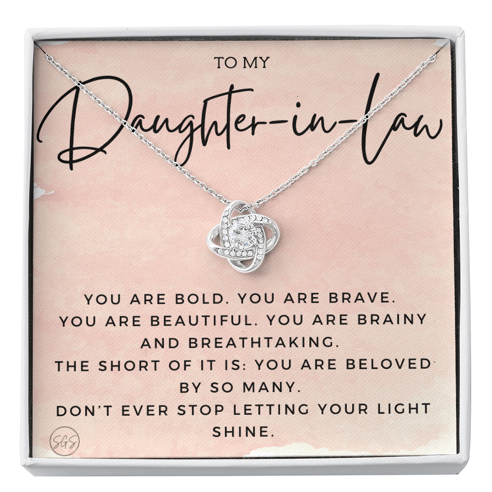 Daughter in Law Gift | Future DIL, Bonus Daughter, From Mother in Law, Father in Law, In Laws, For the Bride, Son's Wife, Fiance 1012DILhKA