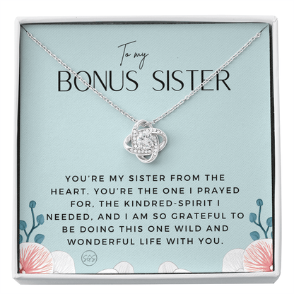 Bonus Sister Gift | Sister in Law Gift, Best Friend Necklace, Roommate, Step Sister, Christian, Birthday 25th, 16th, 30th, Christmas 1104dKA