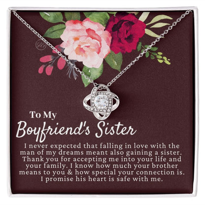 Boyfriend's Sister Gift | To My Boyfriend's Sister Necklace, Gifts for Boyfriend's Sister, For Boyfriends Sister Christmas Gift, Birthday A4