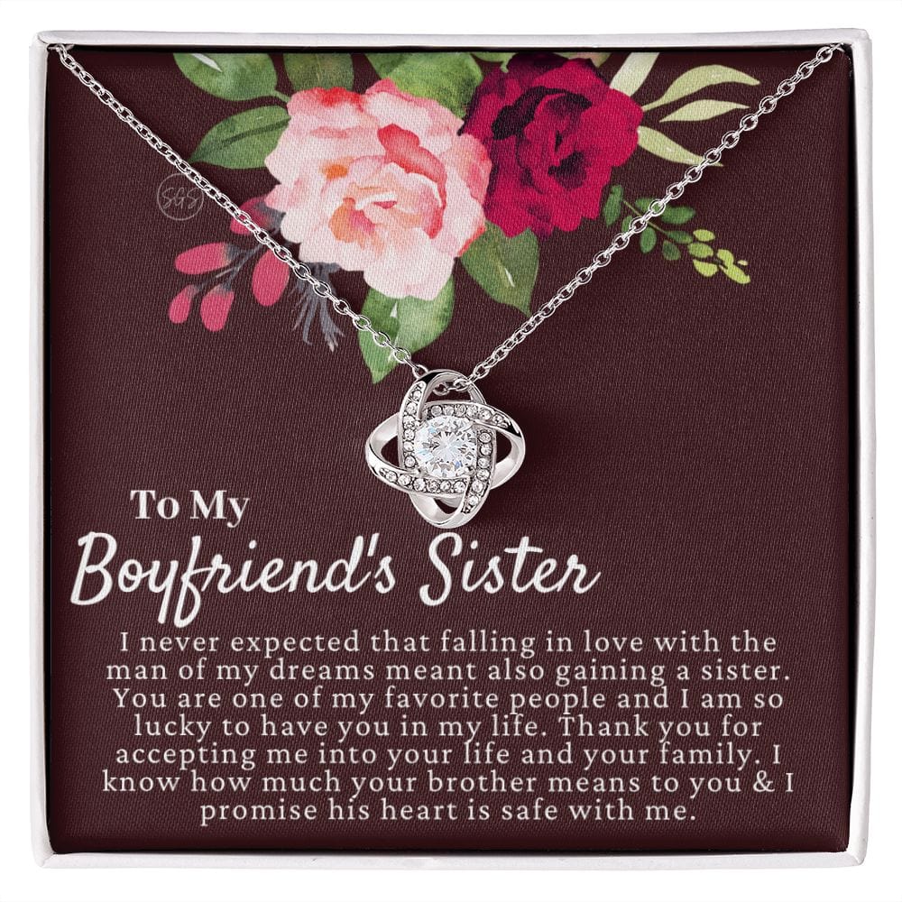 Boyfriend's Sister Gift | To My Boyfriend's Sister Necklace, Gifts for Boyfriend's Sister, For Boyfriends Sister Christmas Gift, Birthday 04