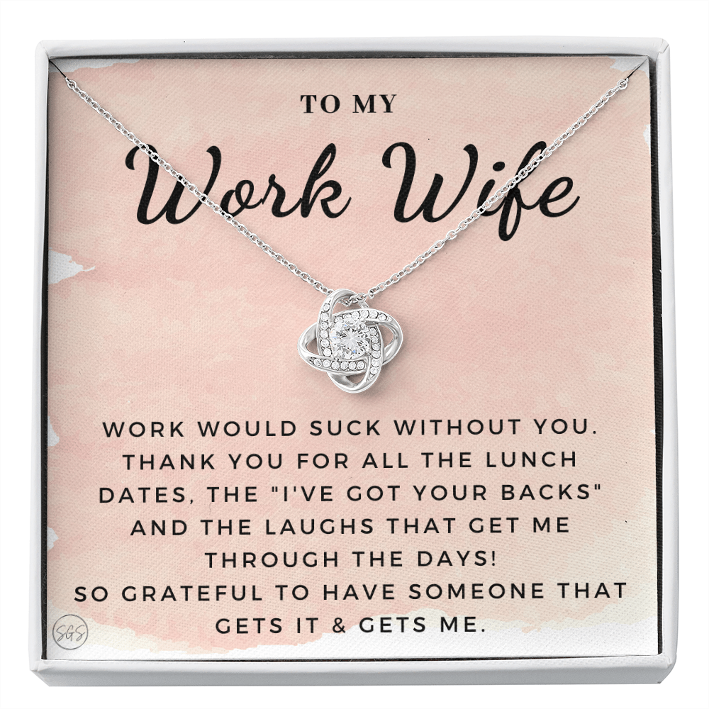 Work Wife Gift | Best Friend at the Office, Christmas, Favorite Co-Worker, Work, Job Anniversary, Employee, Boss, Small Business, Thank You, Bestie Funny 1029wKA