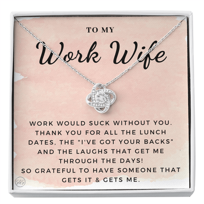 Work Wife Gift | Best Friend at the Office, Christmas, Favorite Co-Worker, Work, Job Anniversary, Employee, Boss, Small Business, Thank You, Bestie Funny 1029wKA