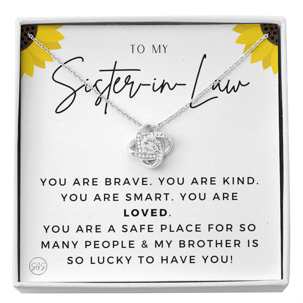 Sister-in-Law Gifts | Husband's Sister, Wife's Sister, Christmas Gift for Sister in Law, Birthday, Wedding, Future Sister Necklace 1103hKA