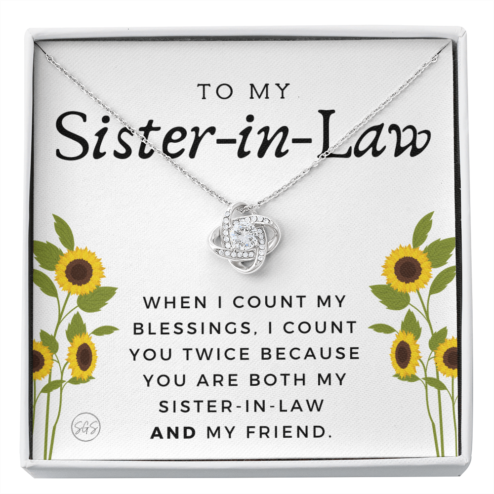 Sister-in-Law Gifts | Husband's Sister, Wife's Sister, Christmas Gift for Sister in Law, Birthday, Wedding, Future Sister Necklace 1103dKA