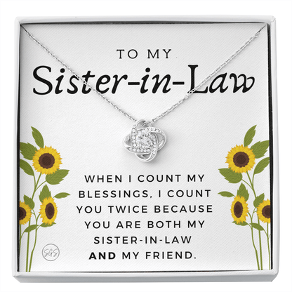 Sister-in-Law Gifts | Husband's Sister, Wife's Sister, Christmas Gift for Sister in Law, Birthday, Wedding, Future Sister Necklace 1103dKA