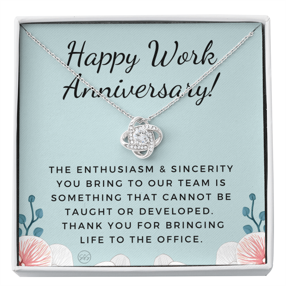 Work Anniversary Gift - Employee Appreciation from Boss - Thank You For Bringing Life to the Office