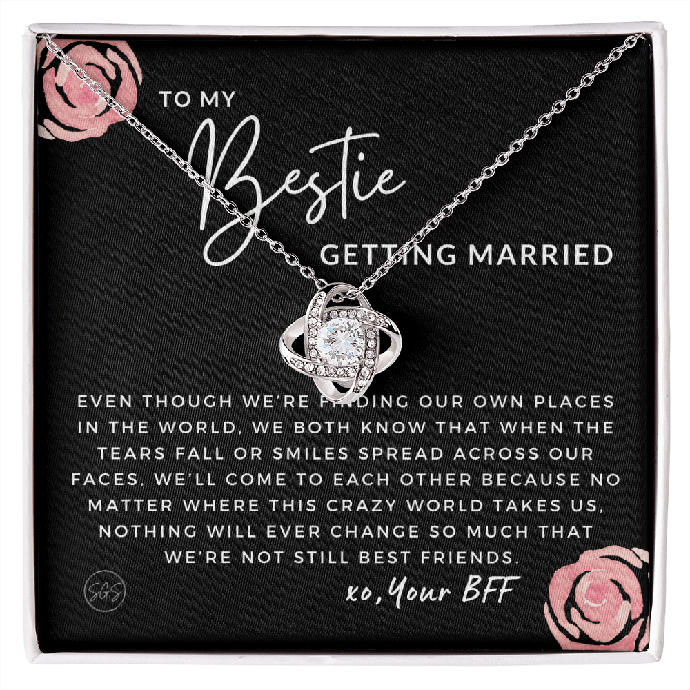To My Bestie Getting Married | Stuff Gina Says, Wedding, Bridal Shower Gift, Soulmate BFF, Best Friends Quote, Rehearsal Dinner, To Bride, Necklace STILLBF3K