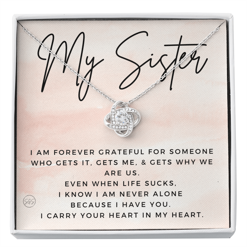 Gift for My Sister | You Are My Person, Thank You, Birthday, Sisters, Wedding, Christmas Gift to Sister From Sister, Sister-in-Law 1113bKA
