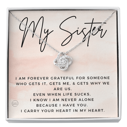 Gift for My Sister | You Are My Person, Thank You, Birthday, Sisters, Wedding, Christmas Gift to Sister From Sister, Sister-in-Law 1113bKA