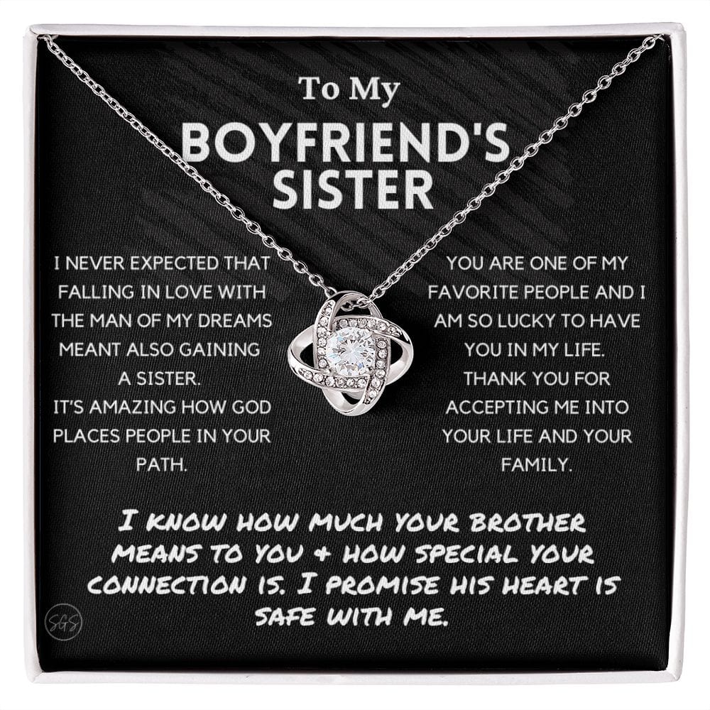 Boyfriend's Sister Gift | To My Boyfriend's Sister Necklace, Gifts for Boyfriend's Sister, For Boyfriends Sister Christmas Gift, Birthday 03