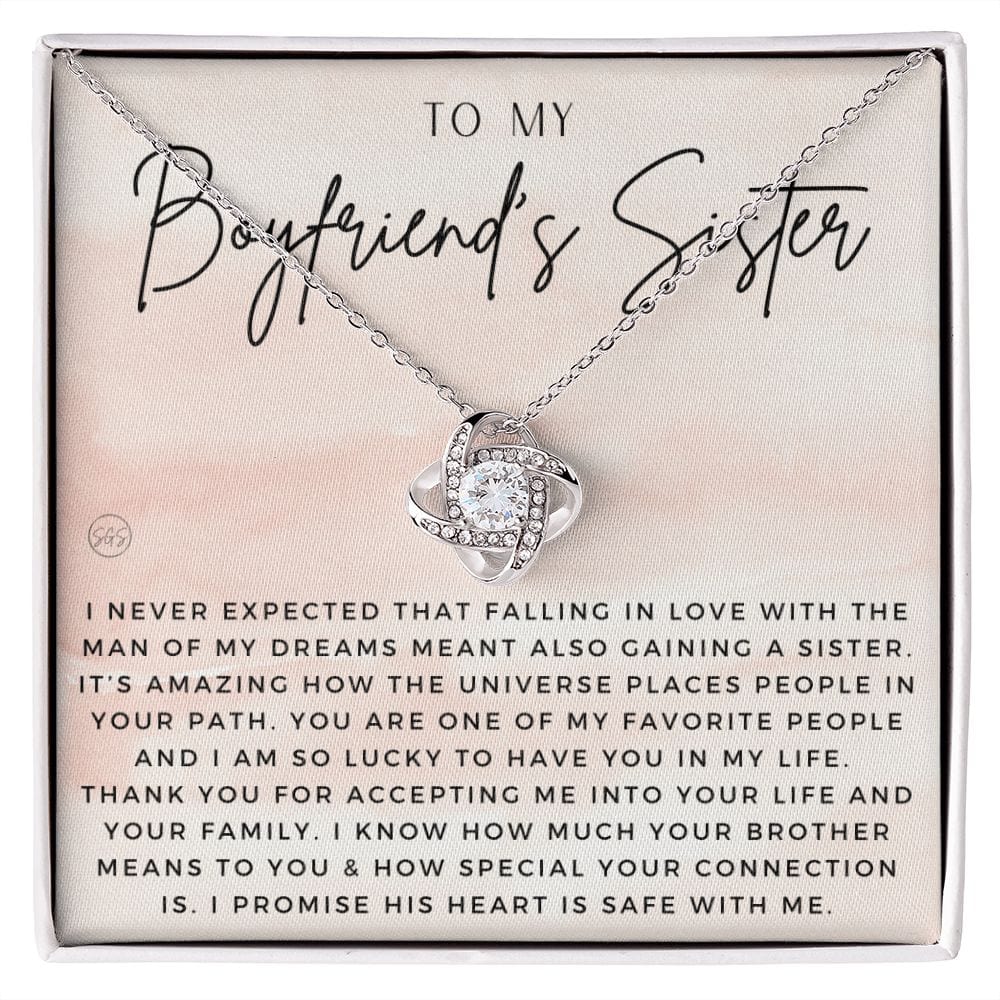 Boyfriend's Sister Gift | To My Boyfriend's Sister Necklace, Gifts for Boyfriend's Sister, For Boyfriends Sister Christmas Gift, Birthday 02