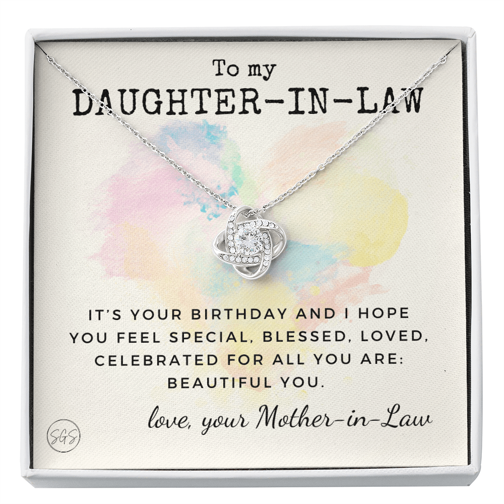 Daughter in Law Gift | Future DIL, Bonus Daughter, From Mother in Law, Father in Law, In Laws, For the Bride, Son's Wife, Fiance 1012DILhb2KA