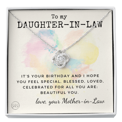 Daughter in Law Gift | Future DIL, Bonus Daughter, From Mother in Law, Father in Law, In Laws, For the Bride, Son's Wife, Fiance 1012DILhb2KA
