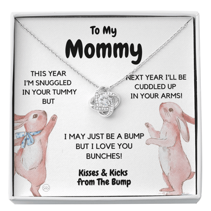 Baby to Mom Gift | Mother's Day Present from the Baby Bump, Mommy To Be Necklace, Gift for Expecting Mom From Baby Boy or Girl, New Mom 05K