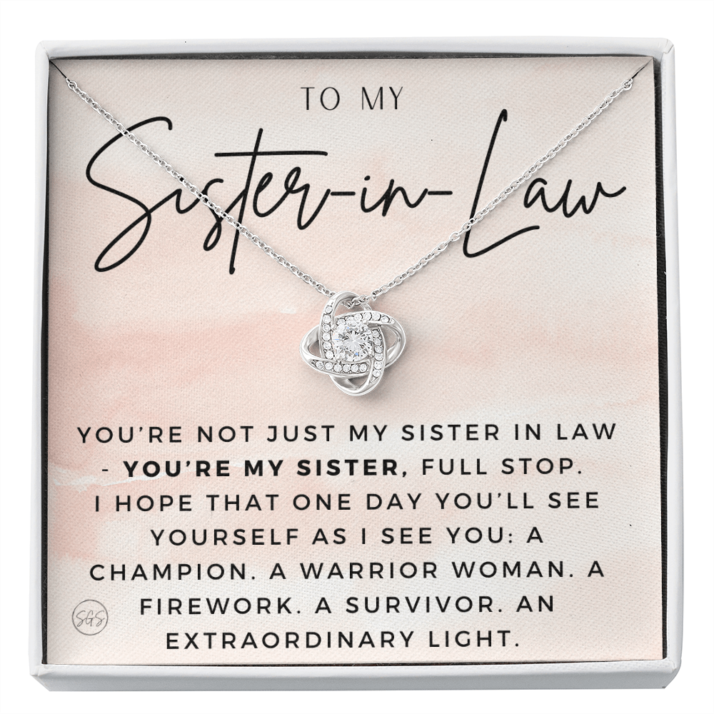 Sister-in-Law Gifts | Husband's Sister, Wife's Sister, Christmas Gift for Sister in Law, Birthday, Wedding, Future Sister Necklace 1103aKA