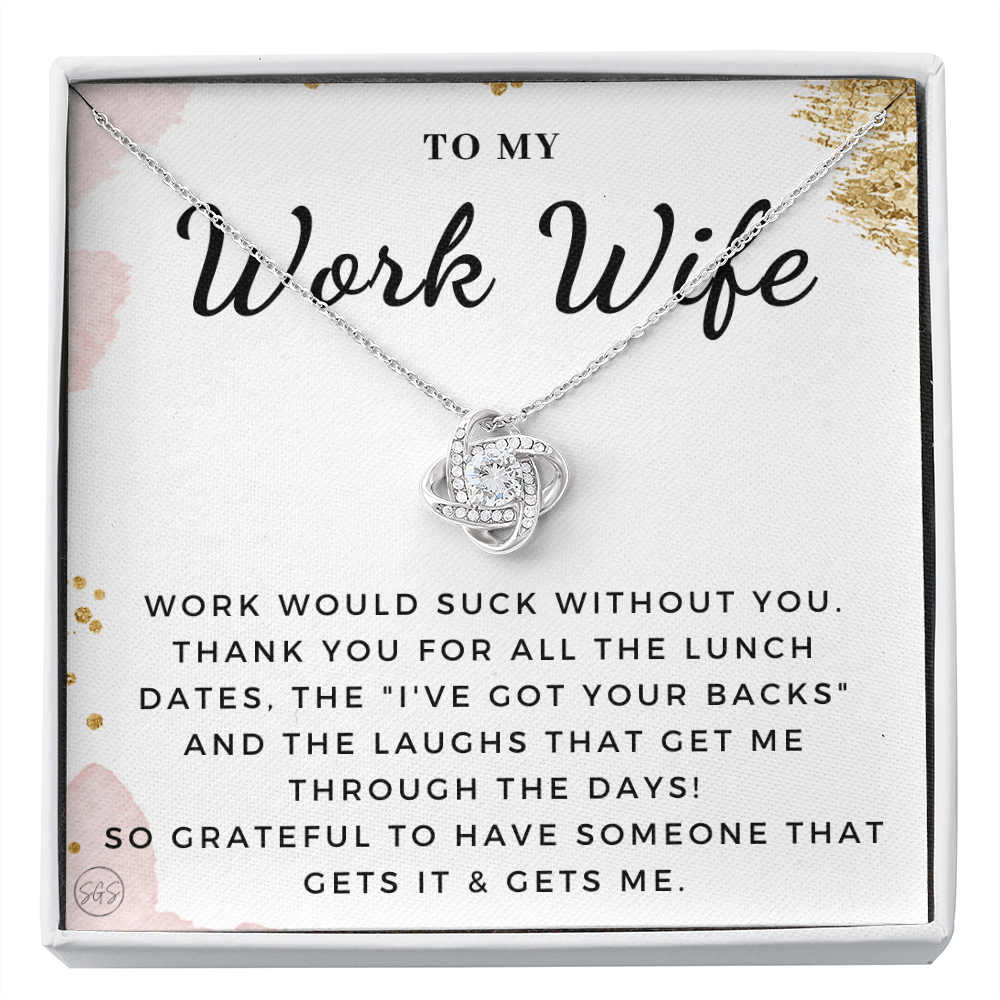 Work Wife Gift | Best Friend at the Office, Christmas, Favorite Co-Worker, Work, Job Anniversary, Employee, Boss, Small Business, Thank You, Bestie Funny 1029wbKA