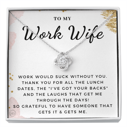 Work Wife Gift | Best Friend at the Office, Christmas, Favorite Co-Worker, Work, Job Anniversary, Employee, Boss, Small Business, Thank You, Bestie Funny 1029wbKA