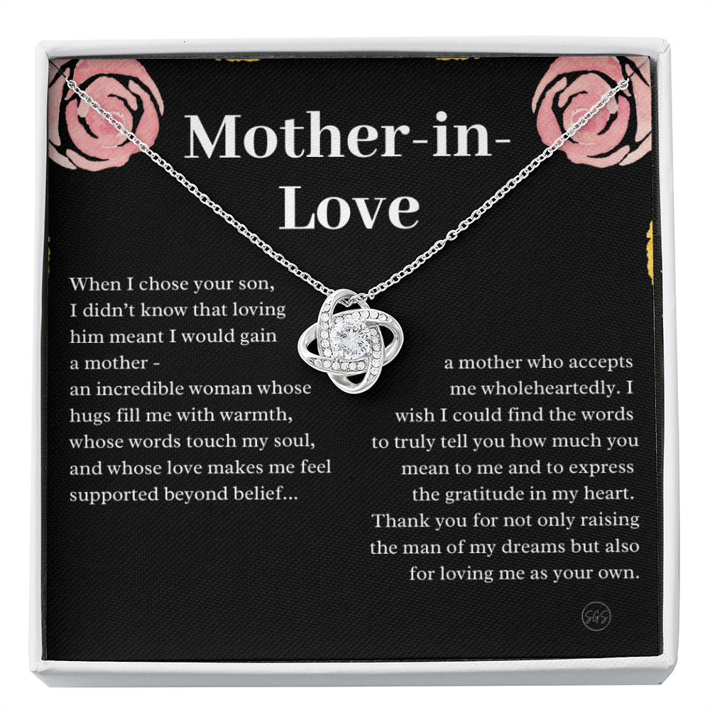 Personalized Knot Necklace for Your Mother-in-law | Mother's Day Gift, From Daughter-in-Law, Mother in Love MIL9k