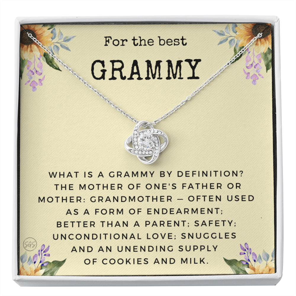 Gift for Grammy | Grandmother Nickname, Grandma, Mother's Day Necklace, Birthday, Get Well, Missing You, Grammy Definition, Christmas, From Family Grandkids  Granddaughter Grandson 1118cK