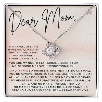 Dear Mom - Handwritten Letter To Mom | Mother's Day Gift, Necklace for Mom from Daughter, Gift for Mom from Son, Personalized for Her, Pink