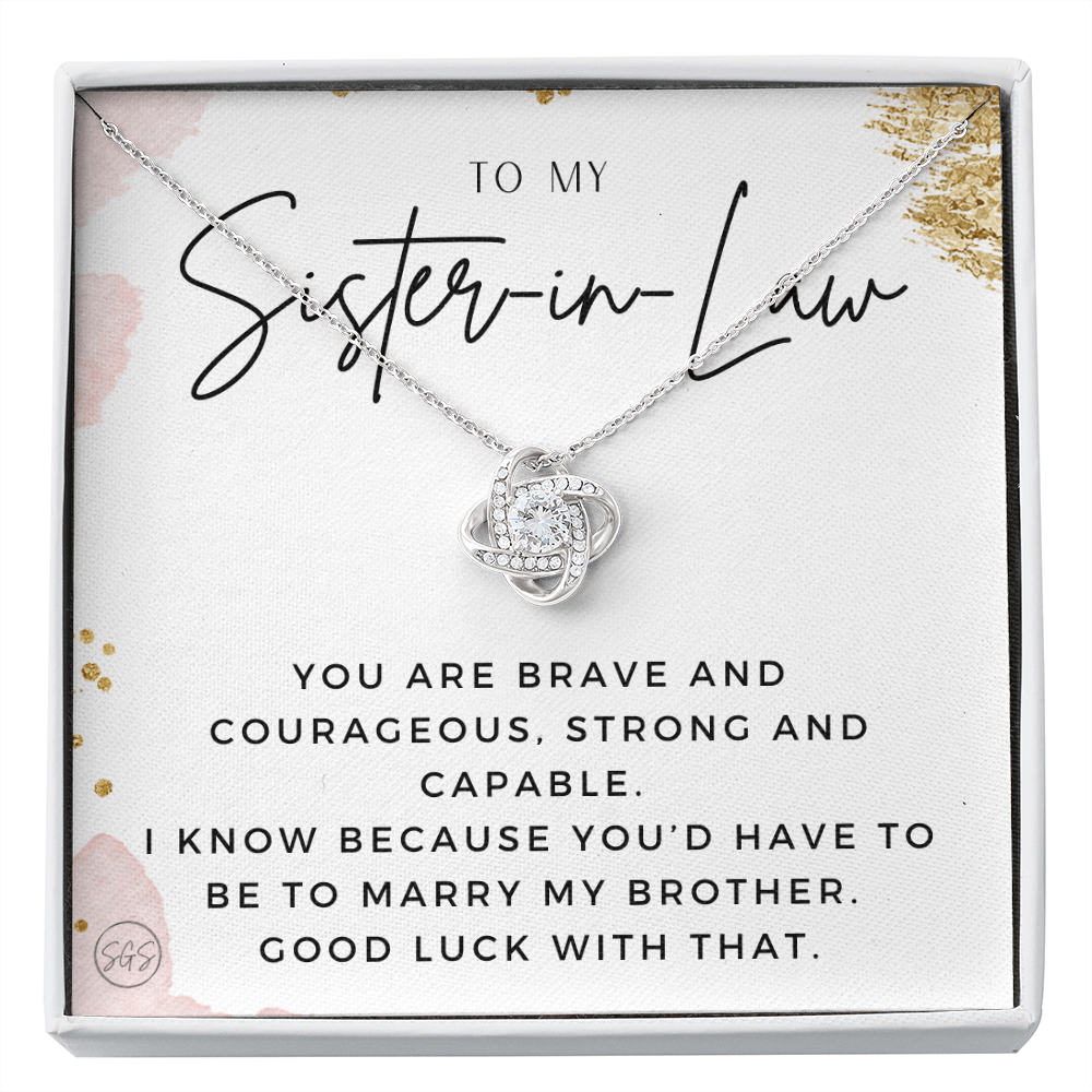 Sister-in-Law Gifts | Husband's Sister, Wife's Sister, Christmas Gift for Sister in Law, Birthday, Wedding, Future Sister Necklace 1103eKA