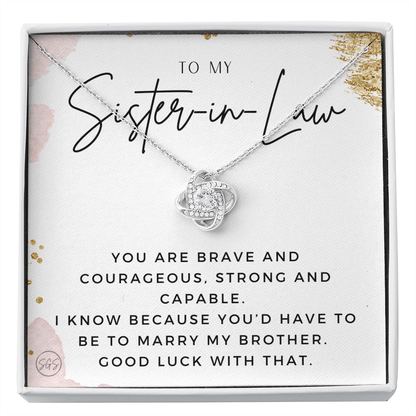Sister-in-Law Gifts | Husband's Sister, Wife's Sister, Christmas Gift for Sister in Law, Birthday, Wedding, Future Sister Necklace 1103eKA