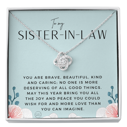 Sister-in-Law Gifts | Husband's Sister, Wife's Sister, Christmas Gift for Sister in Law, Birthday, Wedding, Future Sister Necklace 1103cKA