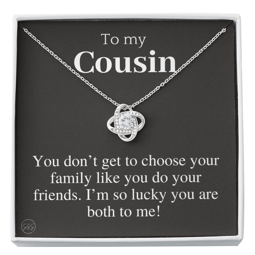 Gift for Cousin | Cousin Crew Necklace, Cousins and Best Friends, I Miss You Present, Gift for Birthday, Graduation, Thinking of You 2401K