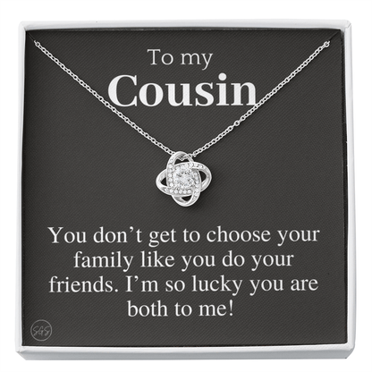 Gift for Cousin | Cousin Crew Necklace, Cousins and Best Friends, I Miss You Present, Gift for Birthday, Graduation, Thinking of You 2401K