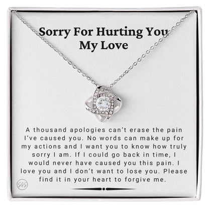 [Almost Gone] Sorry My Love - Forever Love Necklace #0033 | Apology Necklace for Wife, I'm Sorry Gift for Girlfriend, Please Forgive Me Gift