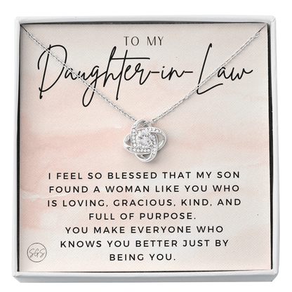 Daughter in Law Gift | Future DIL, Bonus Daughter, From Mother in Law, Father in Law, In Laws, For the Bride, Son's Wife, Fiance 1012DILaKA
