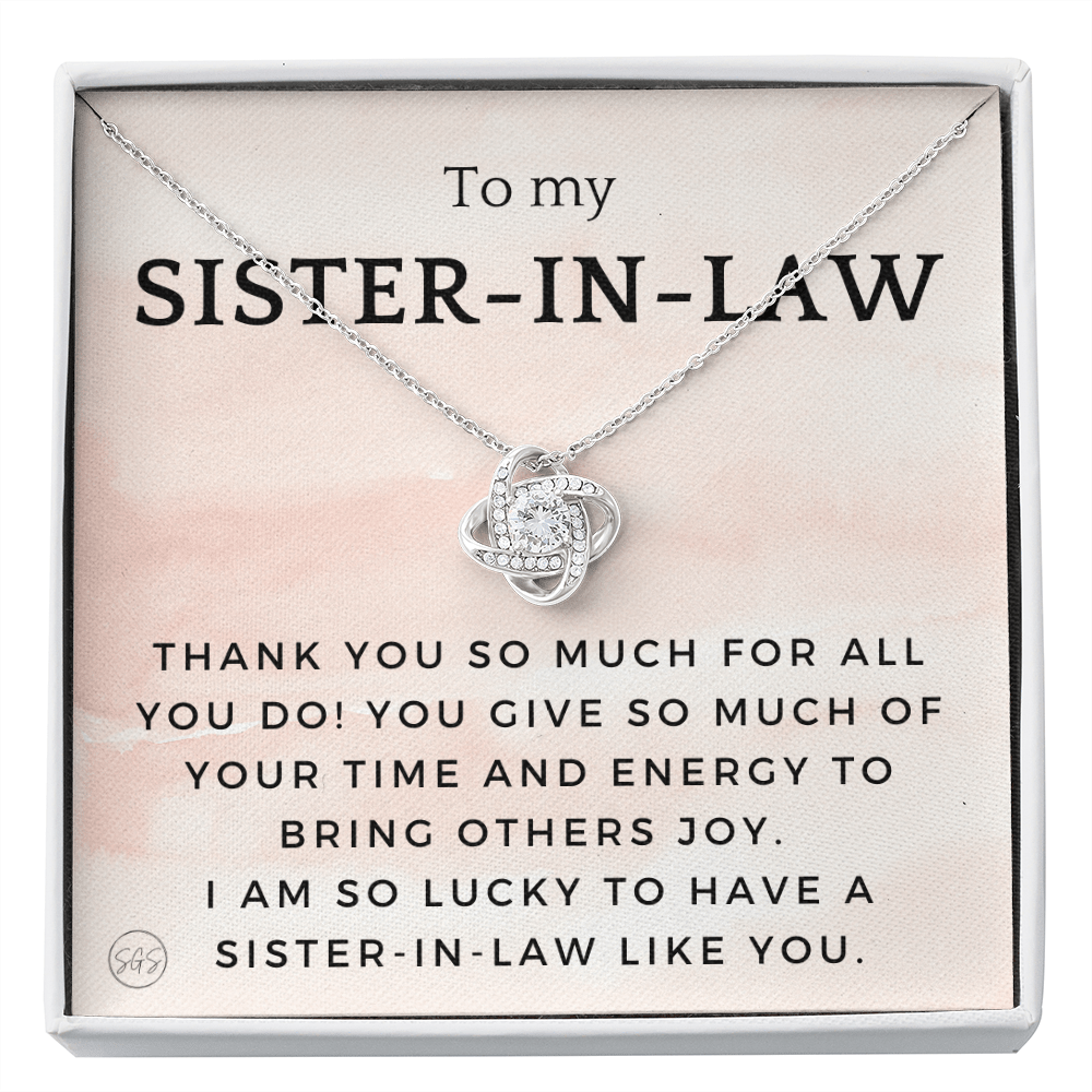 Sister-in-Law Gifts | Husband's Sister, Wife's Sister, Christmas Gift for Sister in Law, Birthday, Wedding, Future Sister Necklace 1103fKA